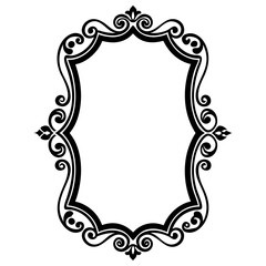 pattern, composite element for frame, rectangular shape, vintage