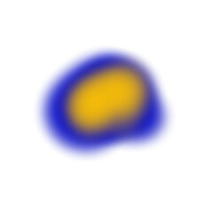 brush spray blue and yellow