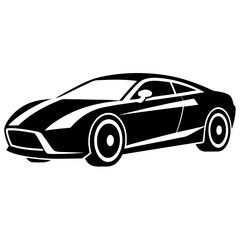 Obraz premium sport car icon vector silhouette 
