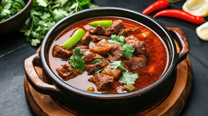 Birria: Spicy stew usually made with goat or beef.