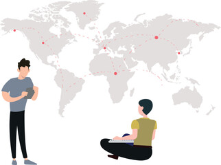 The boys have contacts all over the world.