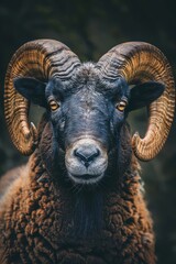 Striking Portrait of an American Blackbelly Sheep