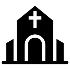 Obraz premium Church icon vector illustration graphic design