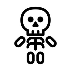 Skeleton icon vector illustration graphic design