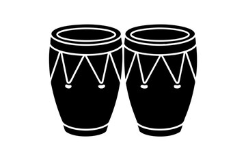 congas vector silhouette 