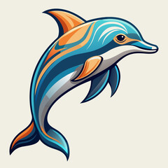 Dolphin tattoo best style white background