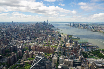  The aerial view from the viewing platform of The Edge in New York