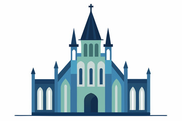 Sainte-Chapelle on white background