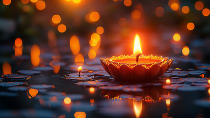 The triumph of light and kindness Diwali festival background high resolution