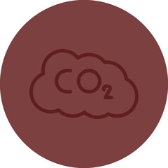 Co Vector Line Maroon Circle Maroon