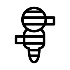 Mummy icon in thin line style vector illustration graphic design