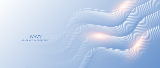 Modern abstract background with wavy lines. Digital technology concept. vector illustration.	
