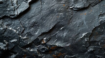 Dark Gray Rough Grainy Stone Texture