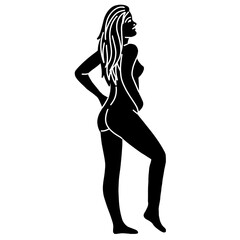 illustration set of moon phases. Different stages of moonlight activity in vintage engraving style. Zodiac Signs	