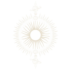 illustration set of moon phases. Different stages of moonlight activity in vintage engraving style. Zodiac Signs	