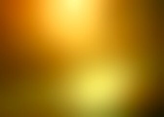 Glowing yellow glass polished texture. Empty defocused background graphic.
