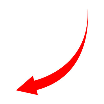 Red arrow icon indicating different direction. icon isolated on a transparent background for website banners ads and design elements. png