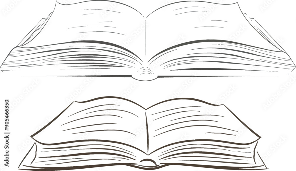 Leinwandbilder learning and studying concept. continuous line art modern education and knowledge sketch linear illu