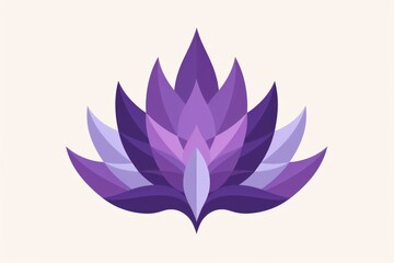 Fototapeta premium Purple Lotus Flower Illustration