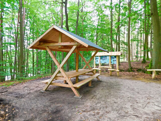 Rastplatz am Wander und Radweg