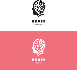Human head logo design that symbolizes creativity