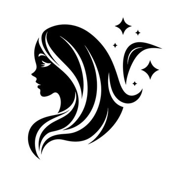 recommend clip art: beauty care logo design silhouette vector art illustration