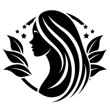 recommend clip art: beauty care logo design silhouette vector art illustration