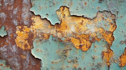 Fototapeta premium High-resolution capture of rust and patina on metal, abstract patterns, texture focus