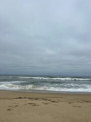 storm on the beach