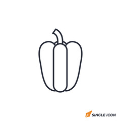 Capsicum icon vector illustration. Capsicum symbol isolated on white background
