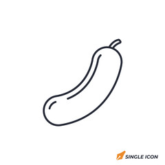 Cucumber icon vector illustration. Cucumber symbol isolated on white background