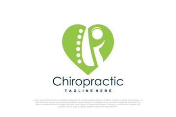 Massage logo design templates creative concept Premium Vector