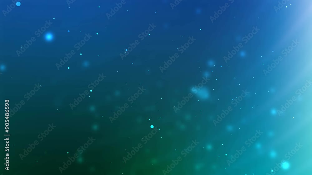 Wall mural Under deep sea water moving particle cloud dust abstract background