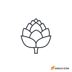 Artichoke icon vector illustration. Artichoke symbol isolated on white background
