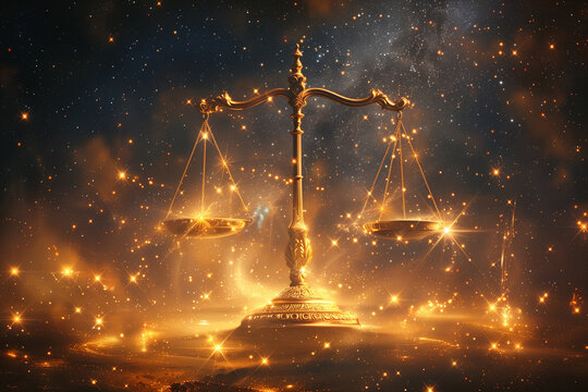 Libra is an air sign with artistic traits represented by scales in the signs of the zodiac.