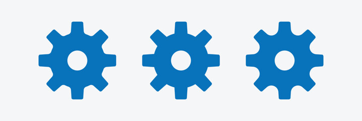 Setting gears icon. Line, glyph and filled outline gear icon. clock gear outline and filled vector sign. Symbol, logo illustration. Setting icon set. Eps 10.