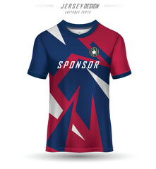 Jersey T-shirt design football