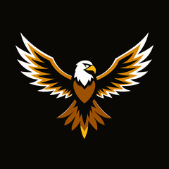 create a realistic vector big eagle vector art illustration