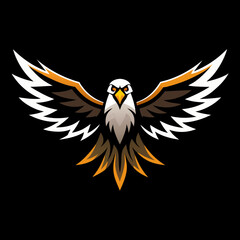 create a realistic vector big eagle vector art illustration