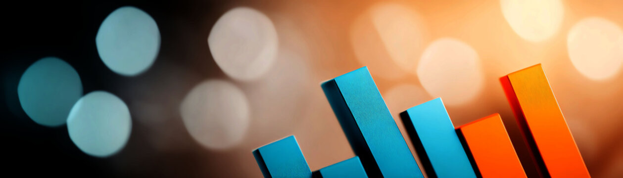 Closeup of a regression analysis on a computer screen, detailed graph, macro shot