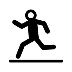 Running icon vector illustration graphic design