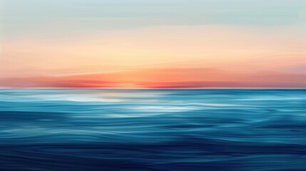 Fototapeta premium Gradient Seascape with Blurred Motion