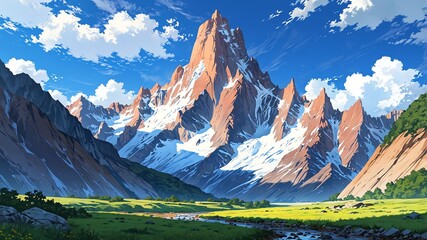 cerro torre argentina natural wonders around the world morning view anime
