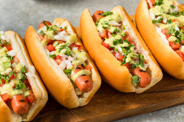 Spicy Homemade Mexican Hot Dogs