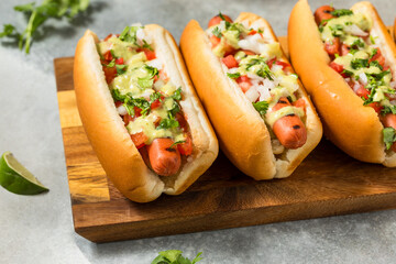 Spicy Homemade Mexican Hot Dogs