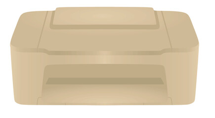 Simple ink jet printer. vector