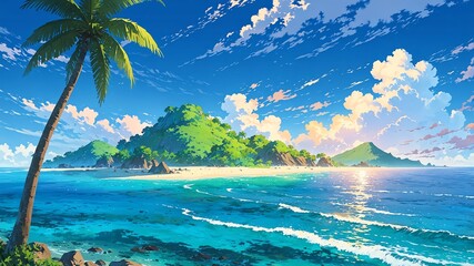 mamanuca islands fiji natural wonders around the world morning view anime