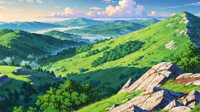putorana plateau russia natural wonders around the world morning view anime