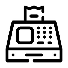 cash machine line icon