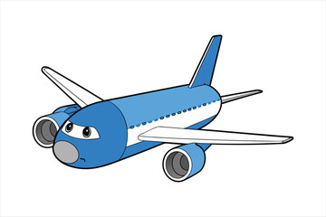 Boeing 787 Dreamliner  line art vector